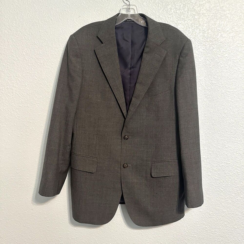 SuitSupply Blazer Jacket Mens 42R Slim Wool Lazio Grey Vitale Barberis Canonico